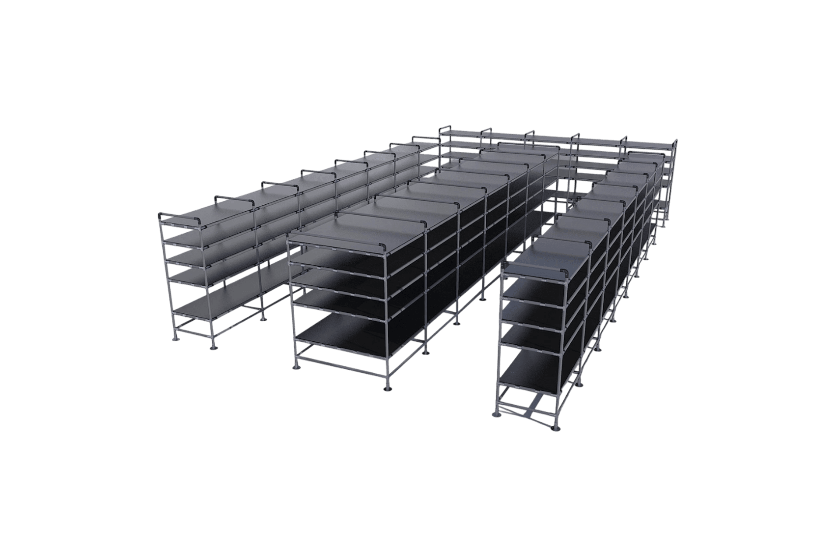 Etagere tubulaire