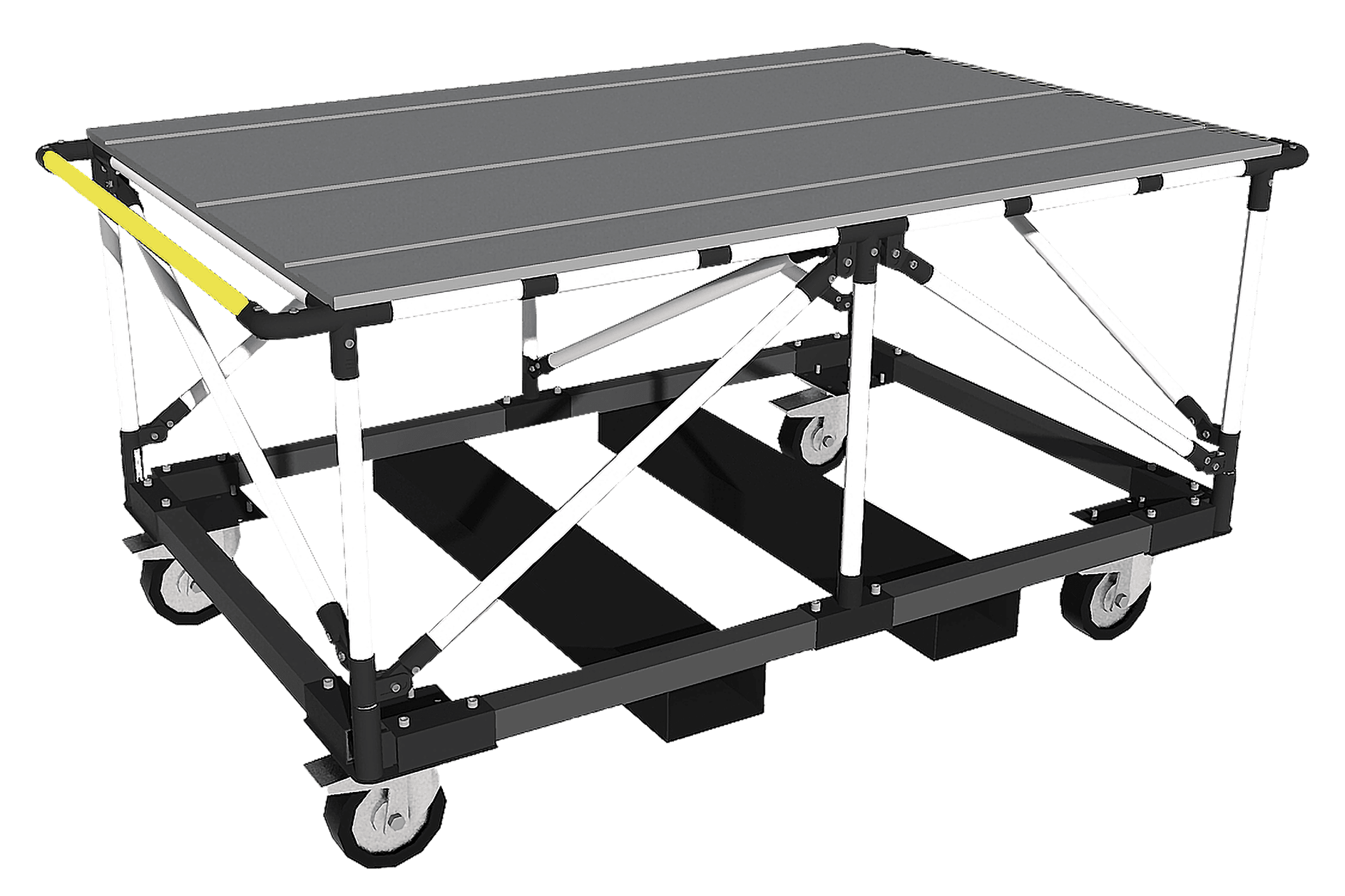 Chariot industriel charges lourdes