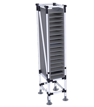 Rayonnage tubulaire modulable