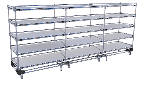 Rayonnage tubulaire modulable