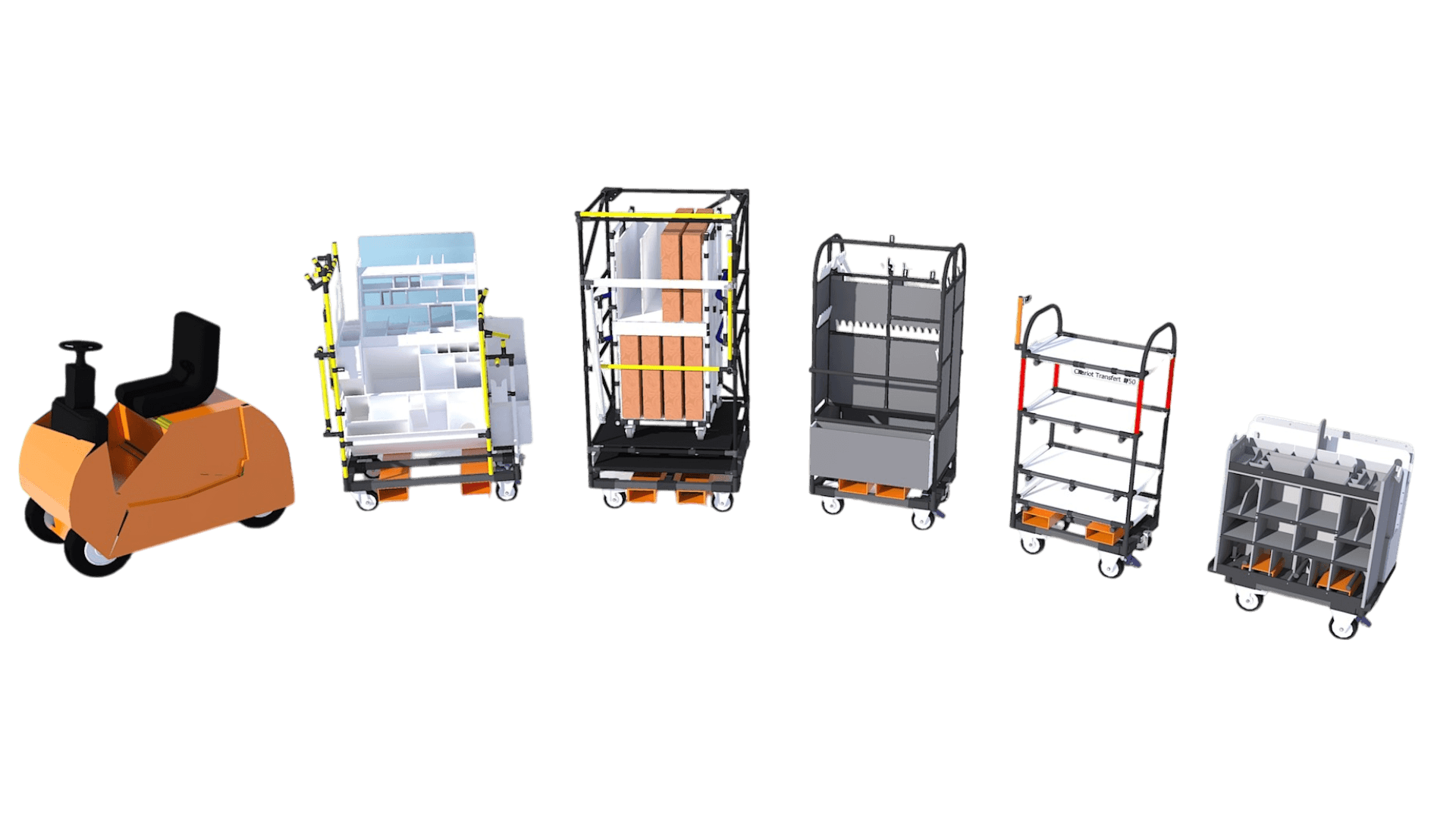 Chariot d'approvisionnement lean