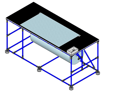 Table d'emballage industrielle réglable