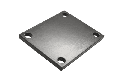 Plaque de renfort pour support de roulette platine