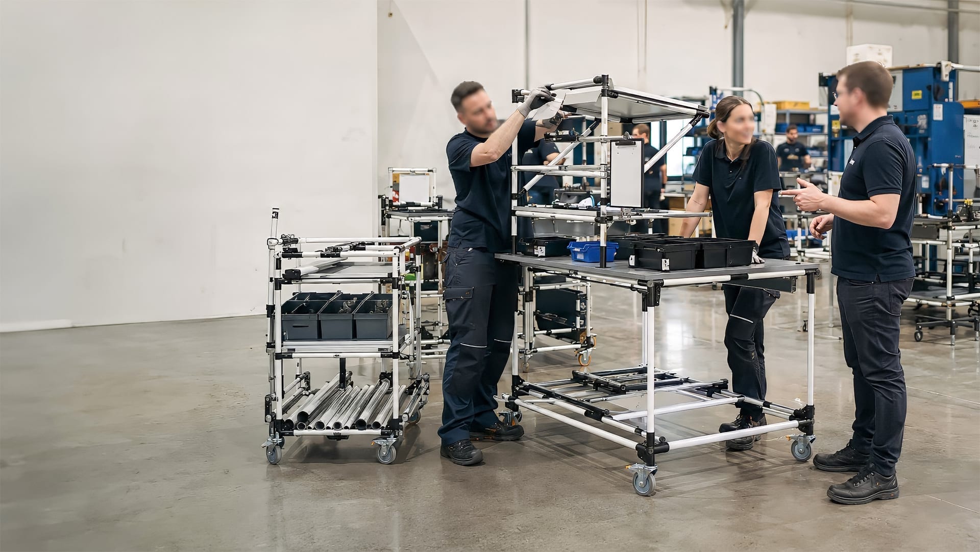 Atelier Makitlean en démarche kaizen avec opérateurs autonomes