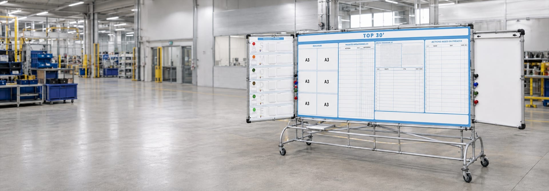 Tableau Kanban industriel Makitlean